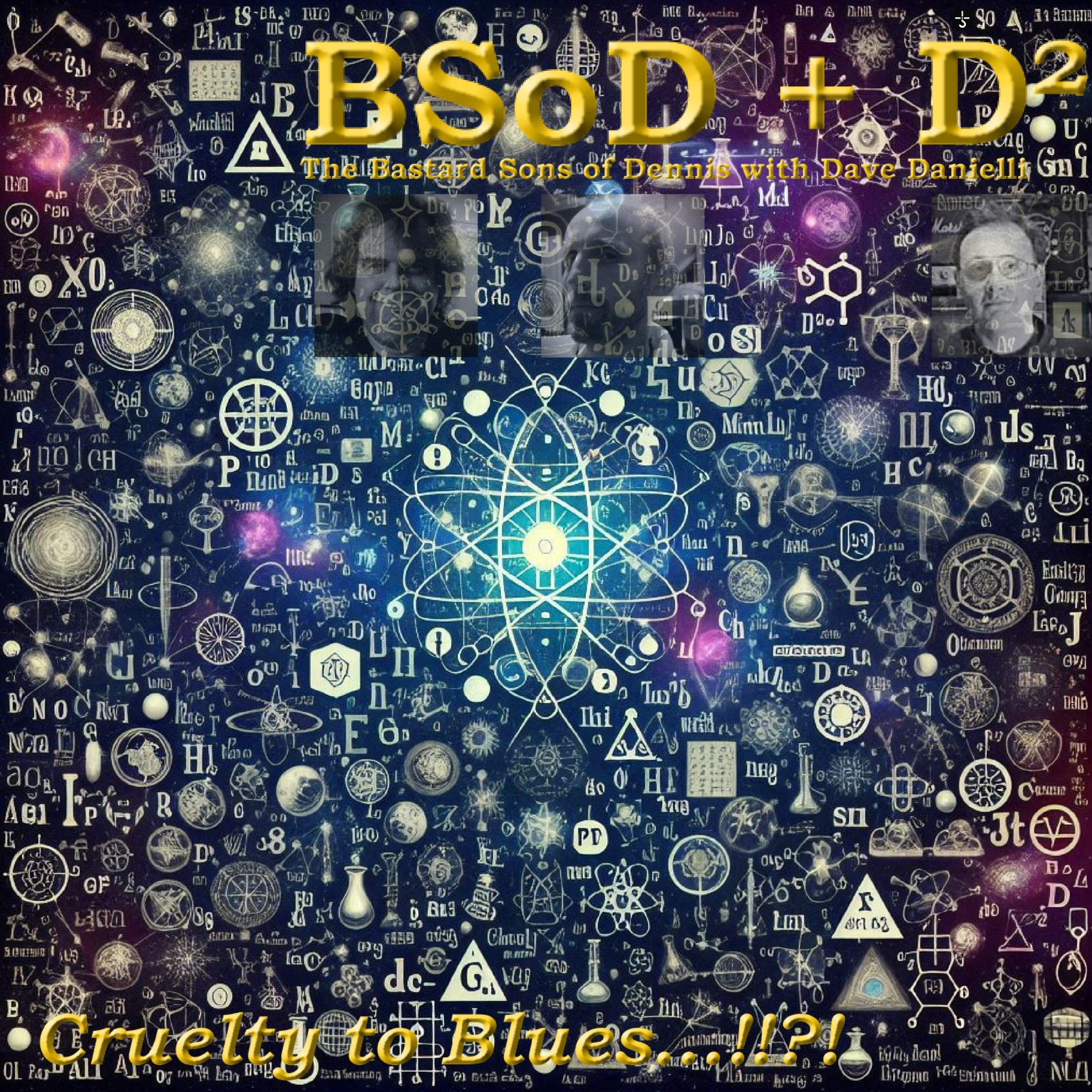 The original artwork for Cruelty to Blues by BSoD + D².